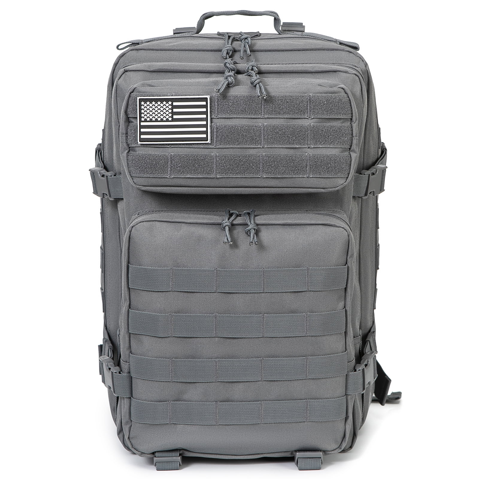 QT&QY 45L Molle Hiking Backpack Outdoor Travel Daypack 17 Inch Laptop Compartment Work Commuter Bag