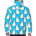 thumbnail image 7 of Uemuo Duck Dives Pattern Men's Hoodie - Casual Pullover Hoodie with Kangaroo Pocket, Stylish Hooded Sweatshirt for Everyday Wear-Large, 7 of 7