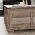 thumbnail image 4 of Emma + Oliver Farmhouse Coffee Table with Clamshell Style Hinged Table Top and Hidden Storage, Gray Wash, 4 of 12