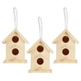 thumbnail image 1 of Wooden Bird House, Bird Nesting Cage Soft Texture 3Pcs Birdhouse, For Swallows Birds ANGGREK Bird Nesting Cage, 1 of 8