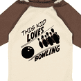 thumbnail image 4 of Inktastic This Kid Loves Bowling Boys or Girls Long Sleeve Baby Bodysuit, 4 of 5