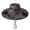 Black Gray, variant on Rodiuiu Solar Fan Hat, UPF 50 Wide Brim Sun Hat with 2 Fans, Solar & USB Rechargeable, 3 Speeds for Fishing/Camping/Hiking/Gardening
