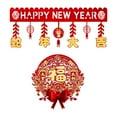 thumbnail image 4 of Tachiuwa 2025 Chinese New Year Banner New Year Decorations Backdrop Traditional Ornaments Door Curtain for Lunar Year Porch Front Door B, 4 of 8
