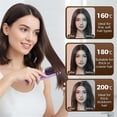 thumbnail image 4 of EGNMCR Hair Straightener Brush Portable Mini Hair Straightening Brush With 4 Temperature Settings LED Display USB Rechargeable Fast Heating Hairs Brush For Travel Straightening Comb, 4 of 8