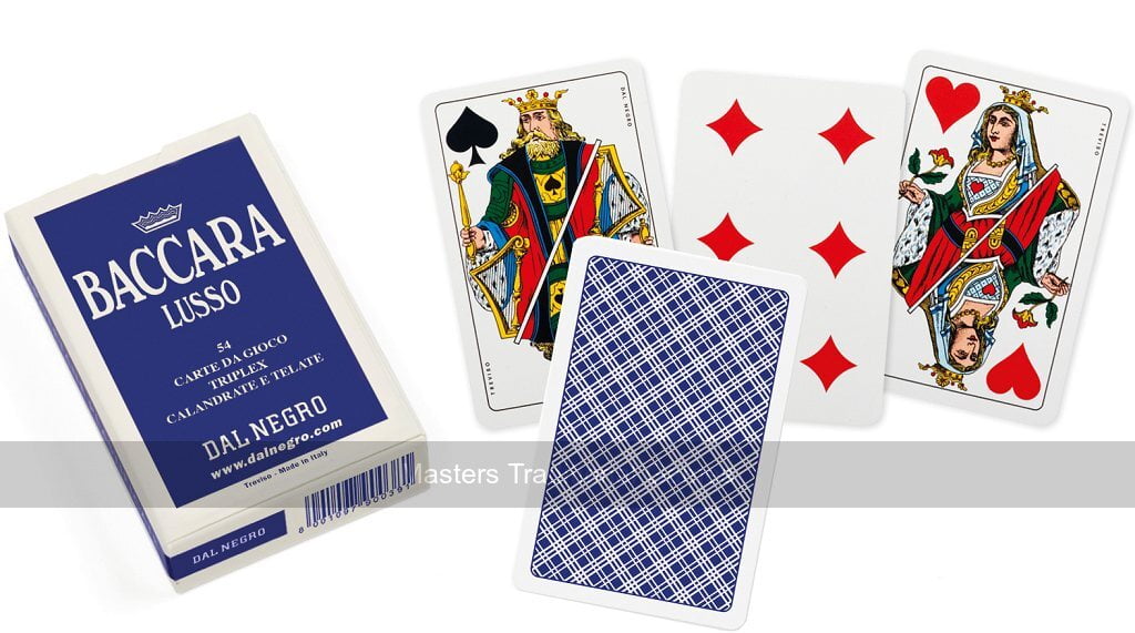 Texas Holdem Poker Cards by Dal Negro (100% Plastic, 2 Decks, Red