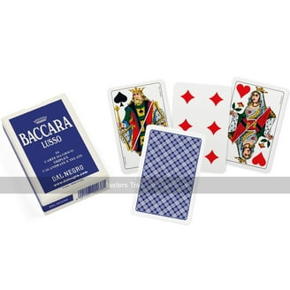Texas Holdem Poker Cards by Dal Negro (100% Plastic, 2 Decks, Red