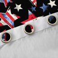 thumbnail image 4 of Manfei Vintage Usa Flag Stars Kitchen Curtains,Red White Navy Black Out Curtains Pack of 2 (42x63 Each), 4 of 7