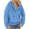 thumbnail image 1 of Awdenio Veste Chaude en Fausse Veste Hiver Fermeture Éclair Sweat à Manches Longues, 1 of 5