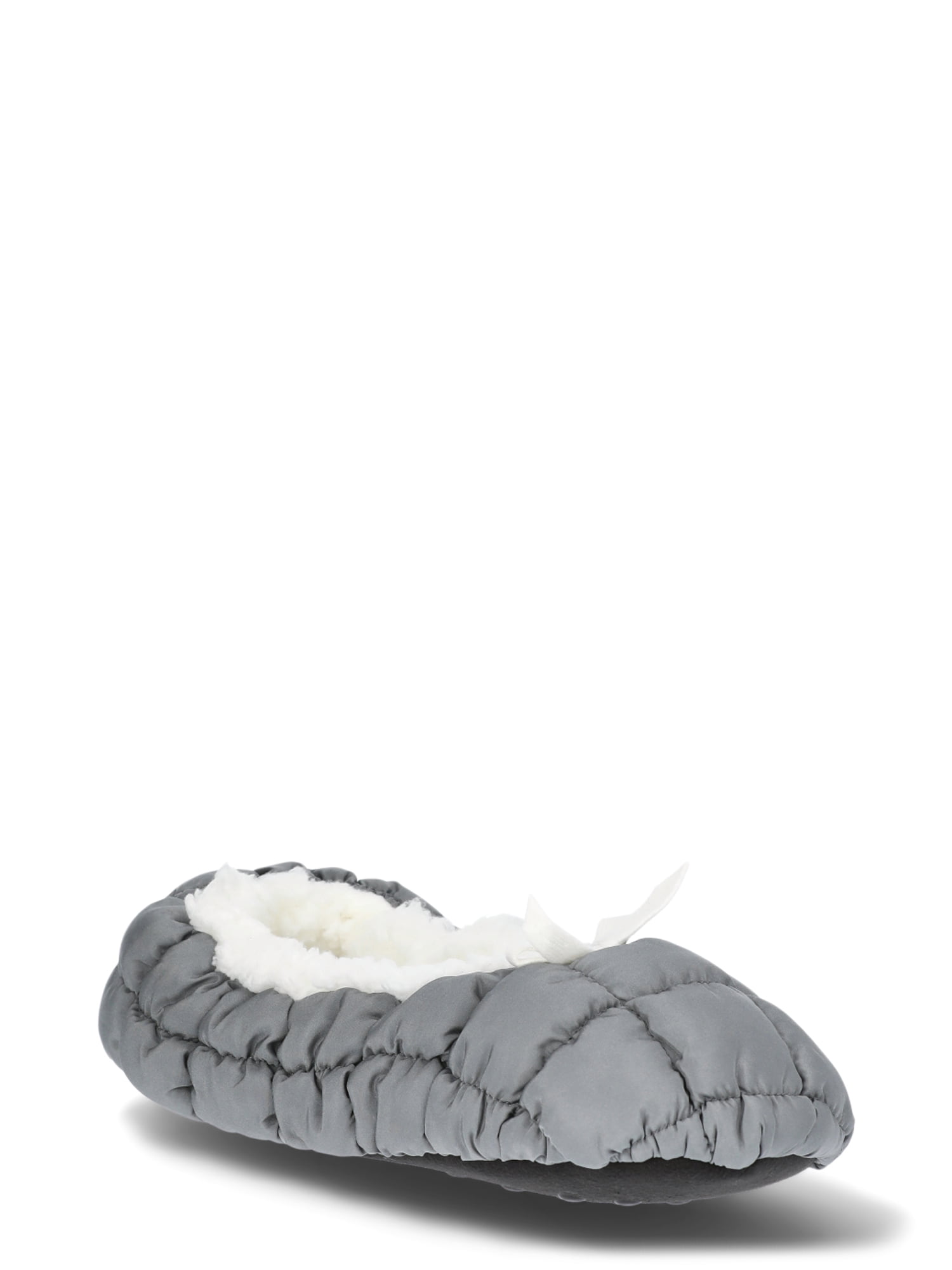 Fuzzy Babba Women’s Puffer Slipper Socks with Faux Fur Lining, 1-Pack, One Size