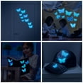 Sticker Beautiful View Out Window Neasyth Glow Butterfly Wall Decor 58Pcs Luminous Butterfly Wall Decals ...
