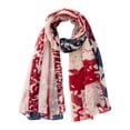 thumbnail image 2 of USA Flag Scarf, Americana Flag Shawl, Lightweight Voile Patriotic Wrap for Men and Women, Versatile American Flag Scarf for Parties, Sports Games, July 4th and Patriotic Holidays-F, 2 of 3