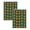 #03 Green, variant on Christmas Hand Towels Set of 2, 23.6"x 15.7" Christmas Tree Pattern Decorative Bathroom Kitchen Towels Soft Absorbent Holiday Home Decor Hand Towels for Kitchen Bathroom by Akmoler