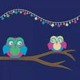 thumbnail image 2 of Gibbons, Lauren 12x12 White Modern Wood Framed Museum Art Print Titled - Owls of Color 2, 2 of 4