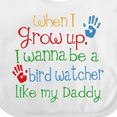 thumbnail image 4 of Inktastic Bird Watcher like Daddy Boys or Girls Baby Bib, 4 of 4