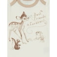 thumbnail image 3 of Disney Baby Wishes + Dreams Bambi Infant Baby Short Sleeve Bodysuits, 3-Pack, Sizes Newborn-12 Months, 3 of 6