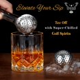 thumbnail image 4 of Juego de piedras para whiskey de acero inoxidable en forma de bola de golf Oaksea, 4 of 7