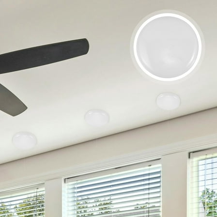 GOOHOCHY DIY Lights Shield White PC 6Pcs 3.73X3.73X0.51In