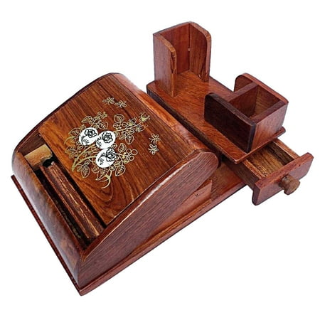 

VERMON Vanilla Storage Container Storage Dustproof Reusable Solid Wood Automatic Ejection Case