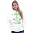 thumbnail image 4 of Alien UFO Passing Through Cute Funny Unisex Plus Fleece Graphic Hoodie Brisco Brands 5X, 4 of 5