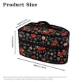 thumbnail image 6 of HELLHERO Snowflake Candy Pattern Handheld Steamer Iron Storage Case 11.8x6.69x5.5 Inches with Handle and Zipper and Hair Styling Tool(Case Only), 6 of 7