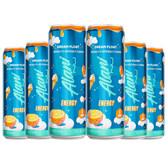 Alani Nu Energy Drink Dream Float, 12oz Cans, 6-Pack