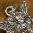 thumbnail image 6 of 925 Sterling Silver King of Wolf Totem Pendant Biker Punk Jewelry TA316, 6 of 14