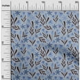 thumbnail image 2 of oneOone Cotton Poplin Medium Blue Fabric Floral Sewing Craft Projects Fabric Prints By Yard 56 Inch Wide, 2 of 5
