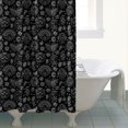 thumbnail image 4 of Black Gothic Cat Butterfly Rainbow Pattern Shower Curtain 72"x72" ,Bathroom Decorative Shower Curtains Set with 12 Hooks,Modern Waterproof Washable Shower Curtain, 4 of 6