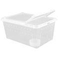 thumbnail image 1 of WEUVEB 1 Set Gecko Habitat Acrylic Transparent Breeding Box for Transporting Animals 12.6*8.7*5.9in, 1 of 8