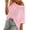 Pink, variant on Women's Cutout Knit Pullover Beach Cover Up Lightweight Sweater Top L Size Brown