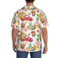 thumbnail image 3 of Kdxio Men's Hawaiian Shirt for Men Short Sleeve Shirt Fall harvest truck pumpkin Summer Casual Holiday Beach Button Down T-Shirts, 3 of 5
