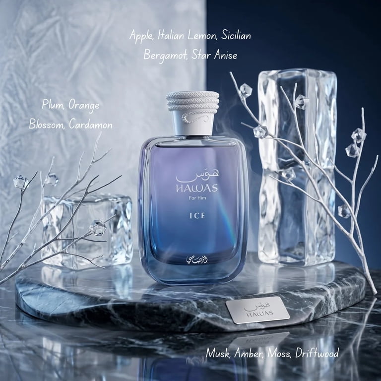 Hawas Ice 2-Piece Perfume Travel Gift Set by Rasasi - Walmart.com