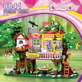 thumbnail image 3 of 840pcs Building Blocks Creative Treehouse, Mini Tree House Street View, STEM Educational City Corner Model, Easy Assembled Puzzle Game Bricks Toys, Christmas Gift, 3 of 5