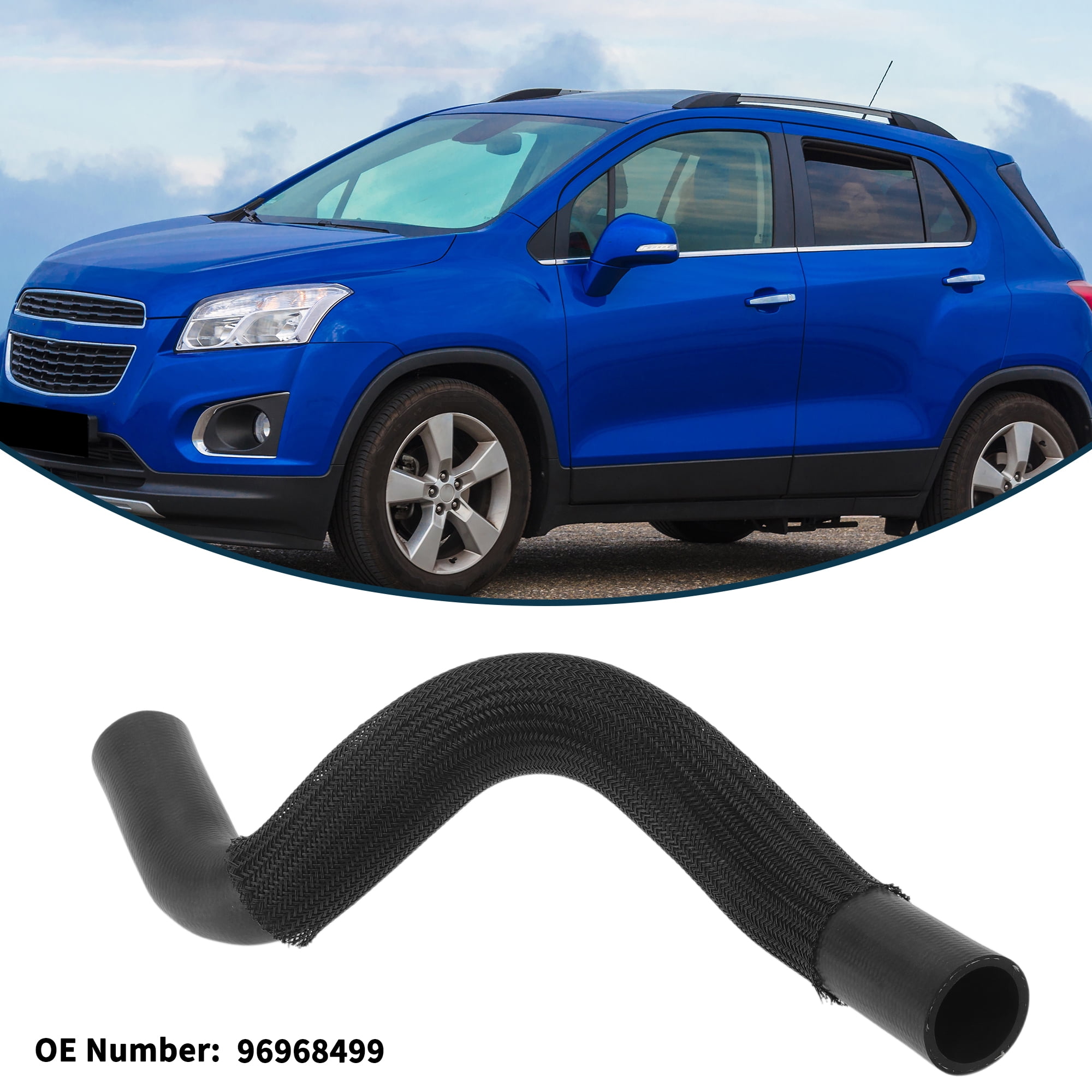 Unique Bargains Radiator Hose Heater Hose Radiator Outlet Hose Pipe No.96968499 Water Pipe