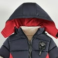 thumbnail image 4 of Kogui Kids Windproof Winter Coat Baby Boys Girls Winter Coats Toddler Kids Light Puffer Down Jacket with Hoods Infants Outerwear 18 24 Months (Red,18-24 Months), 4 of 9