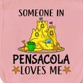thumbnail image 3 of Inktastic Someone in Pensacola Loves Me Beach Vacation Baby Burp Cloth, 3 of 3
