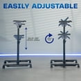 thumbnail image 6 of VIVO Black Freestanding Keyboard Tray Cart, 6 of 8