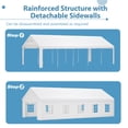thumbnail image 5 of 16x32FT Party Tent Heavy Duty, Large Wedding Event Shelters with 3 Storage Bags & Removable Sidewalls, Outdoor Canopy Gazebo Commercial Tents for Parties Carport Camping Garden Patio, 5 of 13