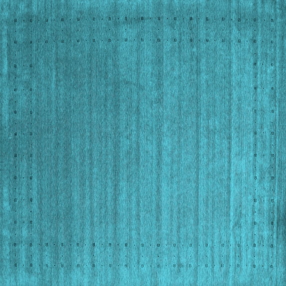 Ahgly Company Indoor Square Abstract Light Blue Contemporary Area Rugs, 6' Square