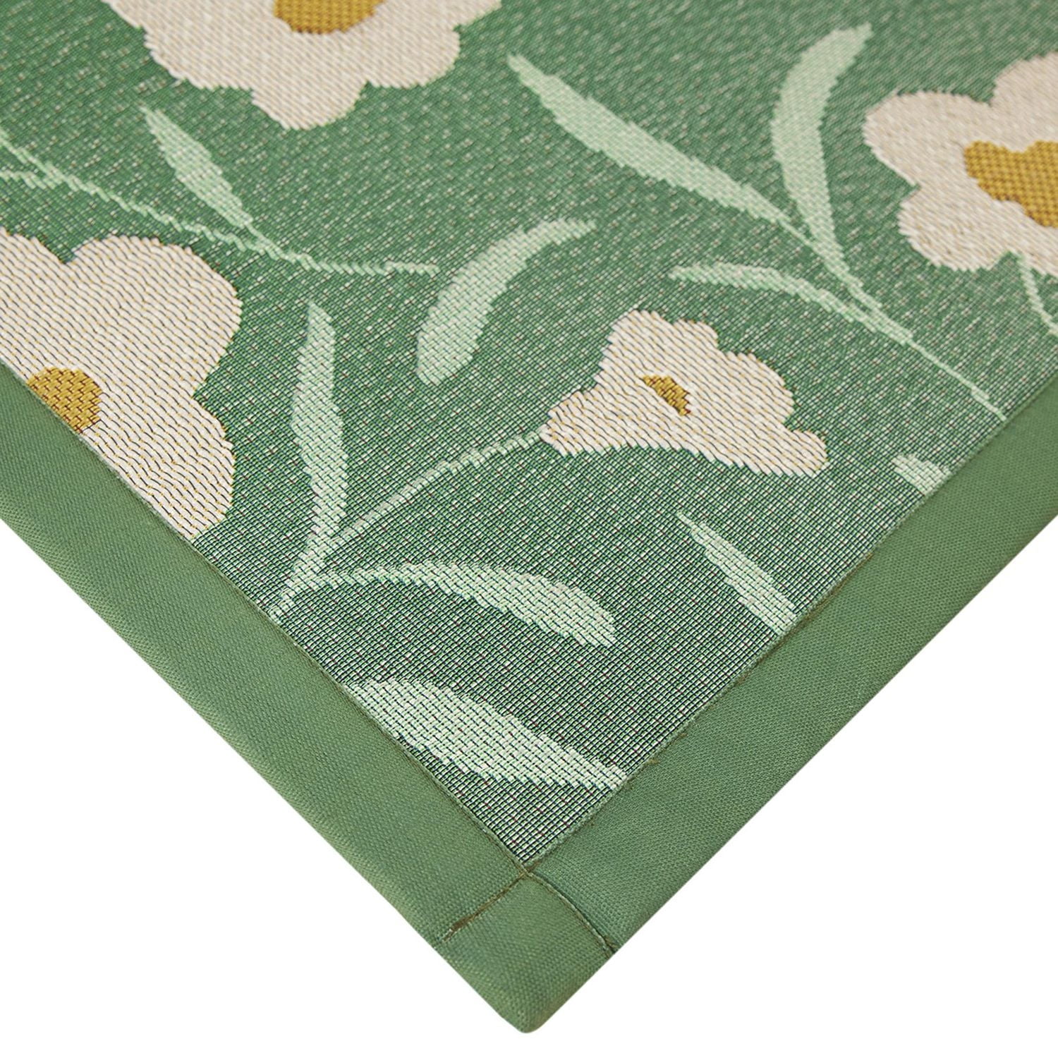 Mainstays Blessed Indoor Kitchen Rug - 20" x 30" - 65% Polypropylene/ 35% Polyester - Green, 65% PP/35% Polyester, 20X30