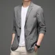 thumbnail image 3 of Traje de ocio para hombre, ropa de protección solar transpirable fina, abrigo de traje pequeño de moda, primavera y verano, 3 of 4