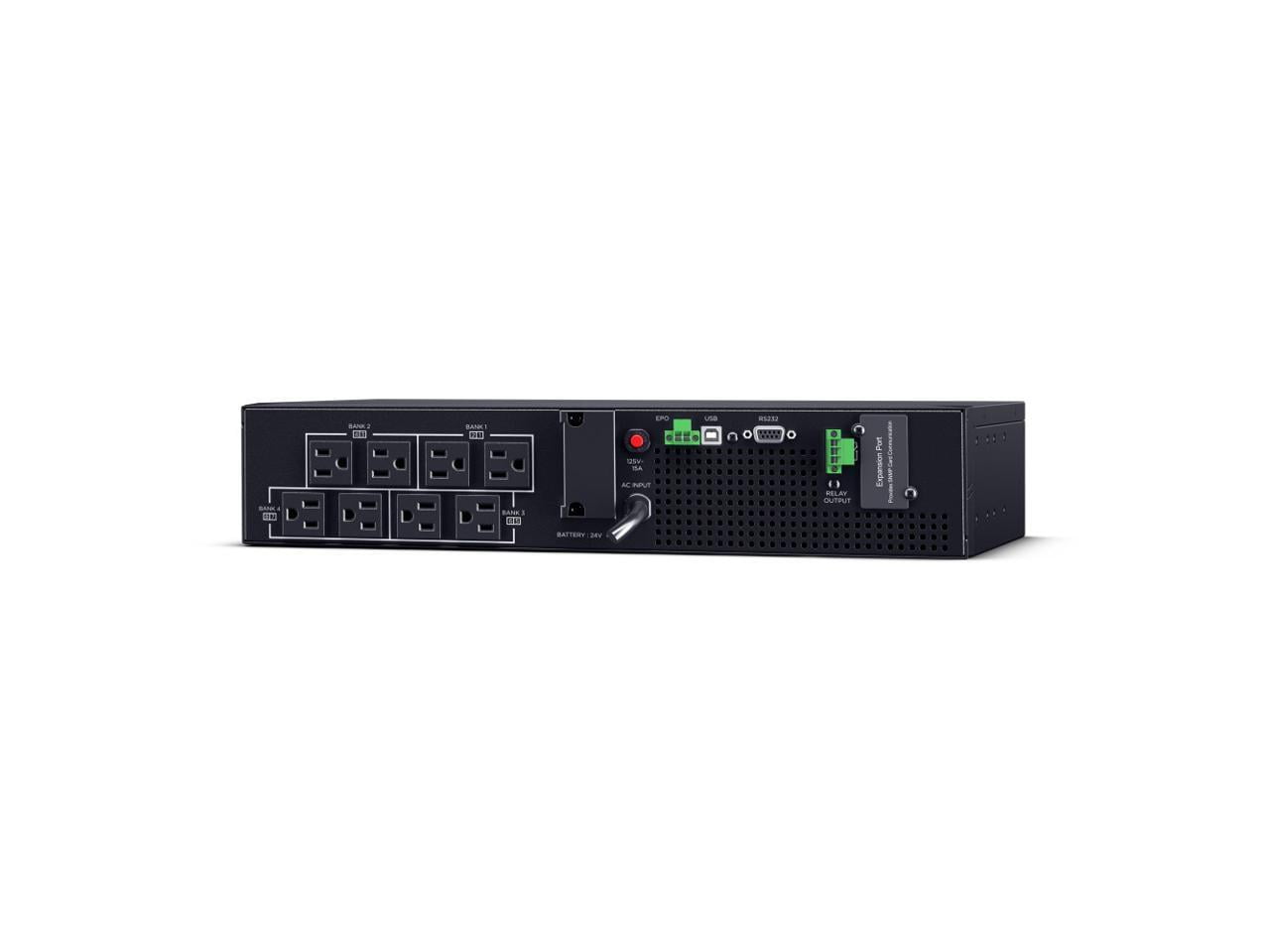 CyberPower OL750RTHD 750VA/750W Smart App Online Sine Wave LCD Rack/Tower Convertible UPS System, Black