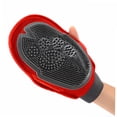 thumbnail image 4 of Hair Removal Mitt Breathable Pet Grooming Glove Mitten Shower Brush Glooming for Dogs Earth Tones, 4 of 4