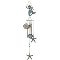 Sunset Vista Designs 92453 Mermaid Metal Wind Chime, Seashells