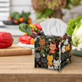 thumbnail image 5 of Psesaysky Tissue Box Cover, Cute Cats Floral Square Tissue Box Holder with Bottom Belt - Waterproof PU Leather Decorative Organizer for Tabletop, Bathroom, Car, Office, 5 of 7