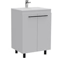 thumbnail image 2 of 18.1 - inch wide, white - Double - door storage - Bathroom setting - Easy - access freestanding vanity, 2 of 3