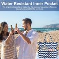 thumbnail image 4 of Waterproof Beach Tote Pool Bags for Women Ladies Extra Large Gym Tote Carry On Bag With Wet Compartment for Weekender Travel, 4 of 5