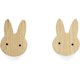 thumbnail image 1 of Set of 2 untreated oak children's furniture handles with rabbit pattern - knob for dresser, cupboard, drawer, door, children's room, gift idea (2 kan), 1 of 5