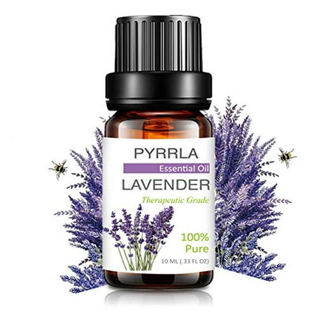 Pyrrla Essential Oil 10Ml Lavender, Pure Therapeutic Grade Aromatherapy Essential Oils Basic Sampler Oils For Diffuser, Humidifier, Massage, Aromatherapy, Skin & Hair