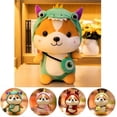 thumbnail image 1 of Adorable Squirrel Stuffed Animal Dressed in Dinosaur Costume Plushies Chipmuck with Dinosaur Outfit Cute Plush Toys for Kids, 1 of 5